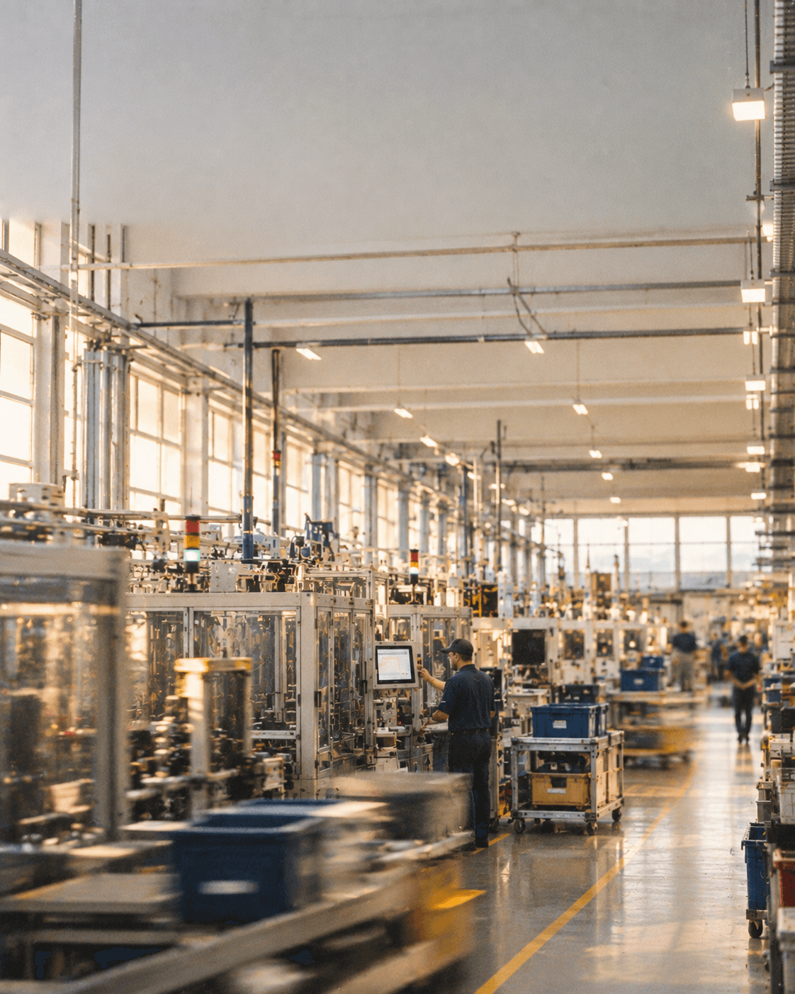 Industrial production line running at scale